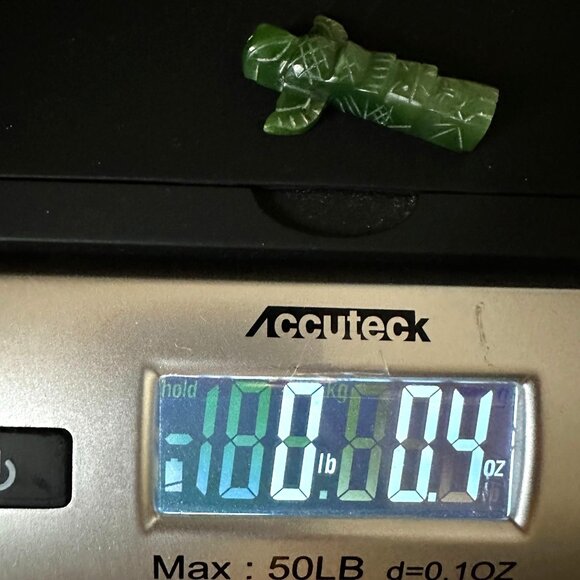 Nephrite Jade Hand-Carved Totem Pendant Alaska Native Design Protection Talisman - Picture 10 of 10